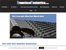 Tablet Screenshot of franciscobastarrica.com